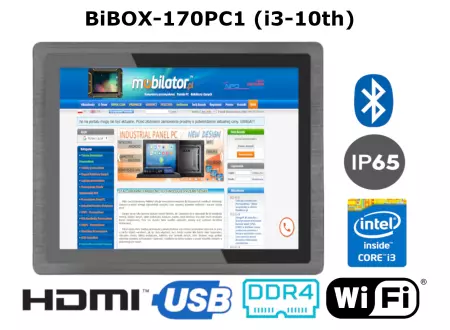 Wytrzymały wzmocniony przemysłowy panel PC