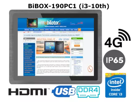 Multimedialny komputer panelowy do fabryk