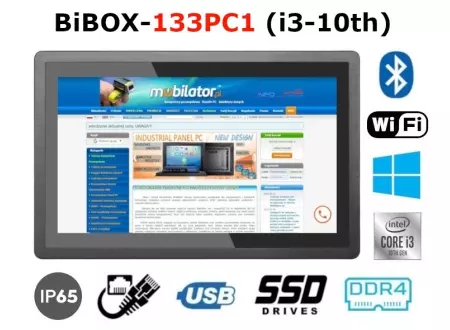 Wstrząsoodporny wzmocniony panel  metalowy, ekran dotykowy 