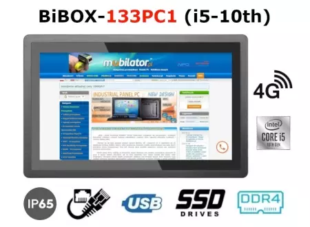 Nowoczesny komputer z ekranem dla przemysłu