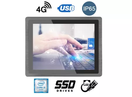 Solidny komputer przemysłowy z ekranem dotykowym