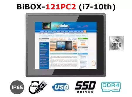 idealny dla przemysłu komputer panelowy wstrząsoodporny  Wodoodporny  wzmocniony  BiBOX-121PC2