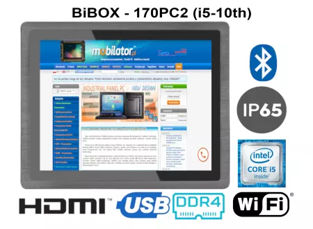 Panel sterowniczy wstrząsoodporny Wodoodporny Odporny wytrzymały BiBOX-170PC2