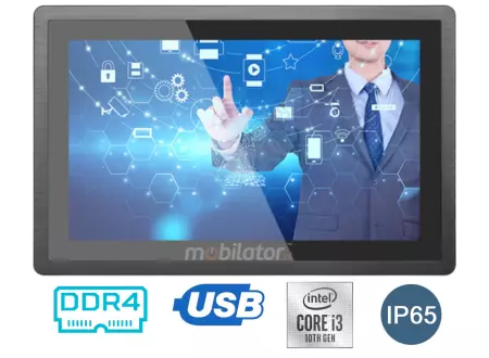 Nowoczesny panelowy komputer z modułem WiFi i Bluetooth wstrząsoodporny Wodoodporny  BiBOX-190WS-PC1 