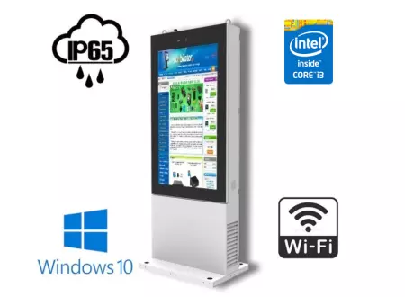 infokiosk dobrej jakości monitor informacyjny totem stojący NoMobi Trex 86W monitor dotykowy