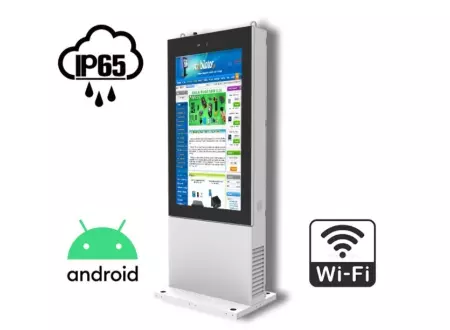 totem wolnostojący kiosk przemysłowy najwyższa jakość totem multimedialny NoMobi Trex 86 cali