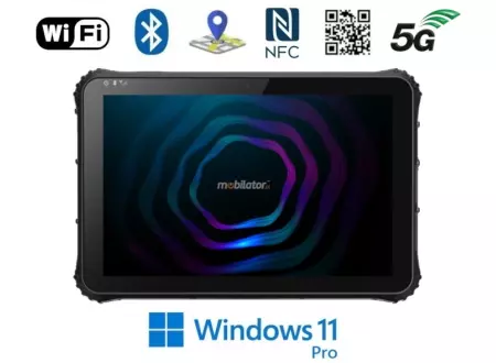 Pancerny tablet dla budowlańców z systemem Windows 11 Pro i skanerem kodów kreskowych 2D Emdoor I22J