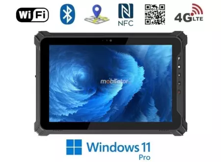 Funkcjonalny wodoodporny tablet 10-calowy ze skanerem kodów 1D 2D QR Windows 11 PRO Emdoor I17J z dokładnymi mapami GPS i łącznością bluetooth