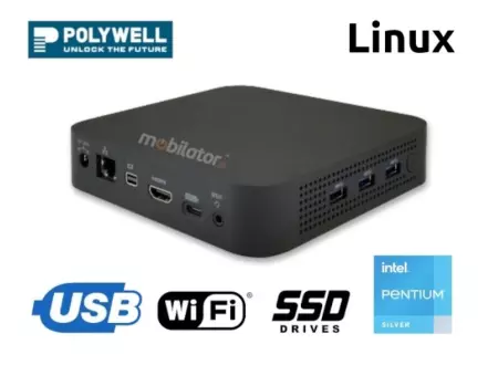 Wydajny miniPC z nowoczesnym dyskiem SSD Polywell J5040 miniPC do kopalni