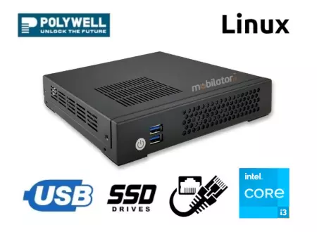 Specjalistyczny wzmocniony miniPC zaprojektowany dla przemysłu z nowoczesnym procesorem Intel Core i3 Polywell-H310AEL2 i3 w atrakcyjnej cenie