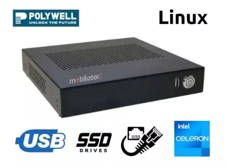 Profesjonalny przemysłowy mini PC dla firmy Polywell-J1900AE Celeron z zainstalowanym systemem Linux i z wydajnym procesorem Intel Celeron
