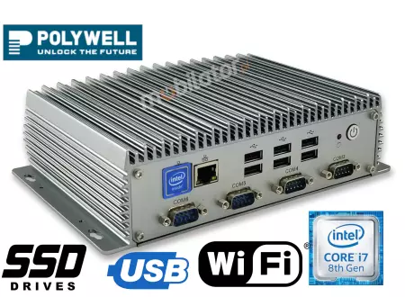 Polywell-Nano-U8FL2C6 i7 dobry mały i odporny MiniPC 