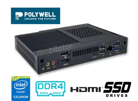 Polywell-Nano-H510A- Profesjonalny przemysłowy komputer z wydajnym procesorem do przemysłu