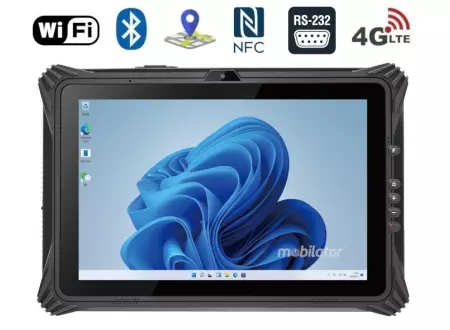 Tablet przemysłowy dla pracowników terenowych ze skanerem 2D kodów kreskowych Emdoor I20A i z dokładnymi mapami GPS