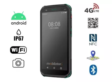 Solidny kolektor danych dla pracowników terenowych ze skanerem 2D kodów kreskowych MobiPad H-H5 i z dokładnymi mapami GPS