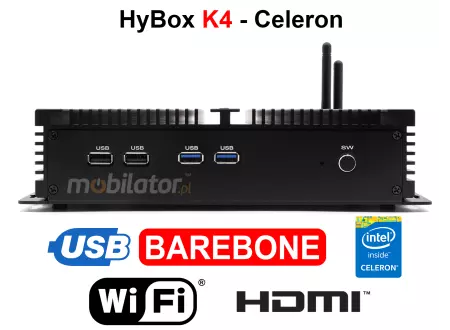 HyBOX K4 - Wielofunkcyjny i wytrzymały MiniPc przemsyłowy dla Profesjonalistów