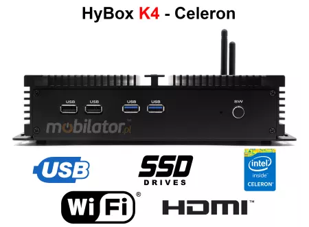 HyBOX K4 - Wielofunkcyjny i wytrzymały MiniPc przemsyłowy dla Profesjonalistów