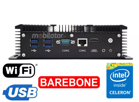 HyBOX 1009  mały niezawodny szybki i odporny  na wysokie i niskie temperatury komputer przemysłowy Energooszczędny  Wydajny bezwentylatorowy Przystosowany do przemysłu i biura 