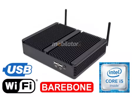 HyBOX TH5 Odporny komputer przemysłowy Wielofunkcyjny małych rozmiarów Wydajny bezwentylatorowy z  procesorem Intel Core i5