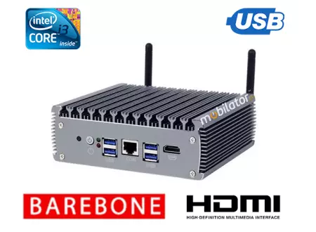 yBOX-X56-(6LAN) - intel i3 uniwersalny komputer przemysłowy bezwentylatorowy Wielofunkcyjny małych rozmiarów Energooszczędny 6 portów LAN 