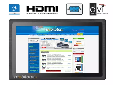 Monitor dotykowy MoTouch 185 Monitor dotykowy Ekran rezystywny resistive wyświetlacz 18,5 cala TFT LCD mobilator.pl New Portable Devices VGA HDMI
