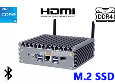 yBOX-X56-(6LAN)-I5 1135G7 Przemysłowy komputer na hurtowni, USB, WIFI, 8GB RAM, 256GB M.2 SSD, 6 LAN