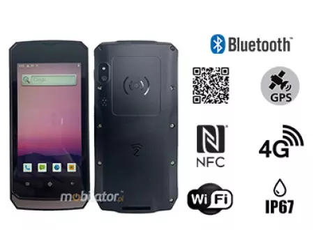 MobiPAD V20 – niewielki poręczny terminal danych dla logistyki z 8-rdzeniowym procesorem, skanerem kodów 2D Zebra SE5500,  , NFC 4GB RAM i 64GB ROM