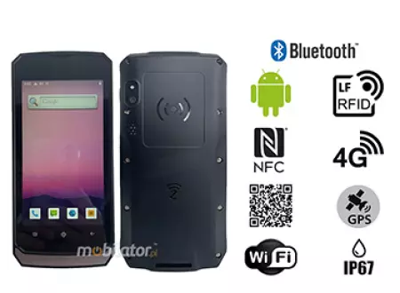 MobiPAD V20  - mały terminal danych z NFC, LF RFID 125KHZ i   dla hurtowni z 4GB RAM i 64GB ROM, wzmocniona konstrukcja, odporny na kurz, upadki i zachlapania