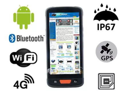 MobiPAD V9s - wielofunkcyjny solidny kolektor danych z WIFI Bluetooth, norma IP67