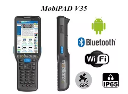 MobiPAD V35 – 3.5 calowy wytrzymały terminal danych odporny na upadki, niskie i wysokie temperatury ze skanerem kodów 2D, 3GB RAM i 32GB ROM