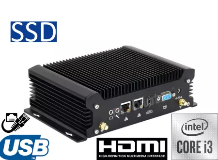 MiniPC yBOX X58 I3 10110U Niewielkich wymiarów komputer przemysłowy komputer przemysłowy odporny na wysokie temperatury komputer przemysłowy odporny na niskie temperatury  Przemysłowy komputer dla hurtowni  komputer przemysłowy na magazyn  Przemysłow