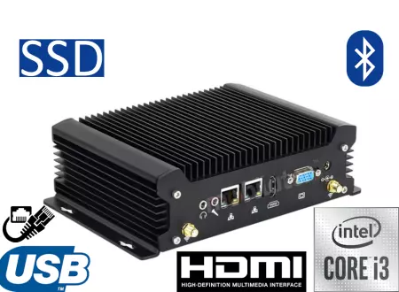 MiniPC yBOX X58 I3 10110U Niewielkich wymiarów komputer przemysłowy komputer przemysłowy odporny na wysokie temperatury komputer przemysłowy odporny na niskie temperatury  Przemysłowy komputer dla hurtowni  komputer przemysłowy na magazyn  Przemysłow