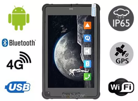 MobiPAD 8TS-5A - Profesjonalny tablet pancerny, ekran 8 cali 1920x1200, Android 11, procesor 8x2.0GHz, LTE, norma odporności IP65, wytrzymały tablet na warunki ekstremalne, do magazynów i pracy w terenie