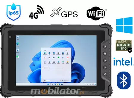 Emdoor I88N v.7 - Wydajny tablet (IP65) do użytku w przemyśle - procesor Intel N100, 8GB/128GB, solidna bateria 5000mAh - Windows 11PRO
