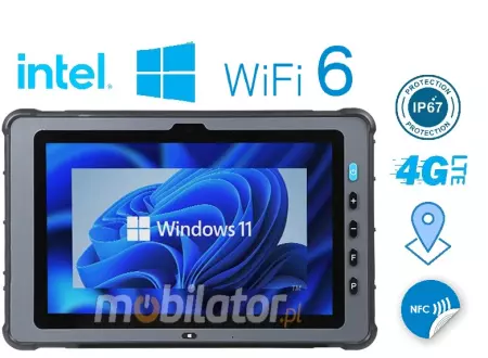 Mobipad 10DS-RTC v.1 - Tablet pancerny 10.1 cala IP67 MIL-STD-810G z Intel i5, 16GB RAM, 256GB SSD, NFC i GPS - idealny do pracy w terenie i przemyśle