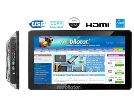 Dotyk pojemnościowy w panelu komputerowym BiBox 156-I510