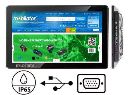 BiBox 133-I58 13.3 cala dotykowy przemysłowy komputer panelowy
