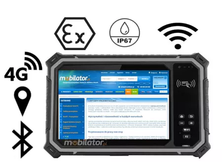 MobiPad Tex08 przemysłowy tablet o wzmocnionej konstrukcji 