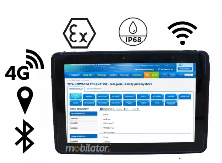 MobiPad Tex105W tablet dla użytkowników w terenie