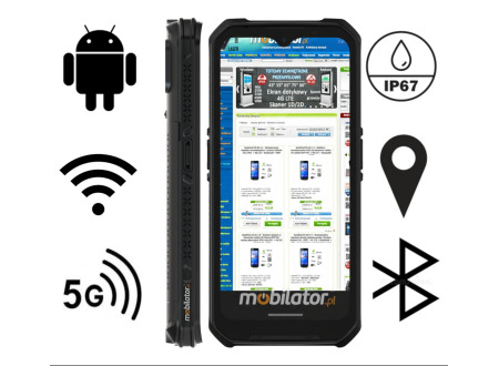 Odporny na upadki 6.2" kolektor danych dla hurtowni