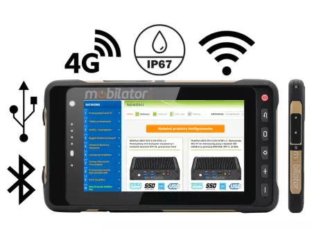 MobiPAD 770X - Pancerny tablet dla motocyklistów: GPS, Ublox-M9N, USB i norma MIL-STD-810G. Ekran 2600 nitów oraz bateria 10000 mAh