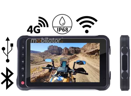 MobiPAD 7720X 4G  - Rugged 7-inch industrial tablet with a 2600 nits screen, Android 15, IP68, GPS, 4G LTE - for work in demanding conditions