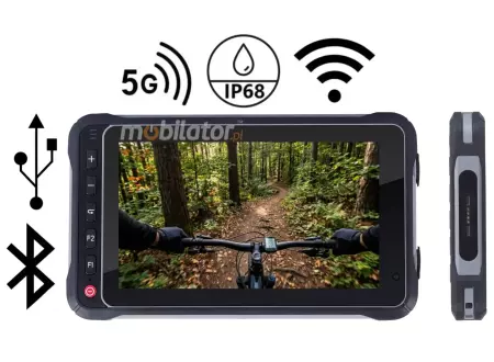 MobiPAD 7720X 5G - Ergonomiczne tablety przemysłowe, bateria 10000mAh, norma IP68, Android 15 oraz GPS - stworzone do użytkowania przez rowerzystów