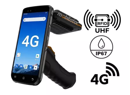 MobiPad HS7300N v.4 - Multifunctional, rugged data collector with Wi-Fi, Bluetooth, 8GB RAM, 128GB ROM, with an octa-core MTK processor and a Newland N6601 scanner.