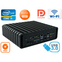 Industrial Computer Fanless MiniPC IBOX-QM87 i5 (LPT i GPIO) v.2