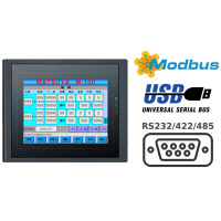 Industrial control panel with touchscreen HMI MKS-102AE IP65 2xCOM Port