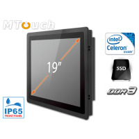 Operatorski Panel Przemysłowy z ekranem Pojemnościowym Fanless MobiBOX IP65 J1900 19 v.2.1