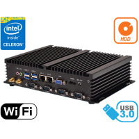 3 LATA GWARANCJI Komputer Przemysłowy Fanless MiniPC HyBOX 04PMF-1037u v.7