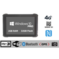 Rugged waterproof industrial tablet Emdoor I16H 4G NFC 2D - Win 10 Pro License