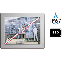 Wytrzymały wodoodporny Przemysłowy Dotykowy Komputer Panelowy IP67 QBOX 12 v.1